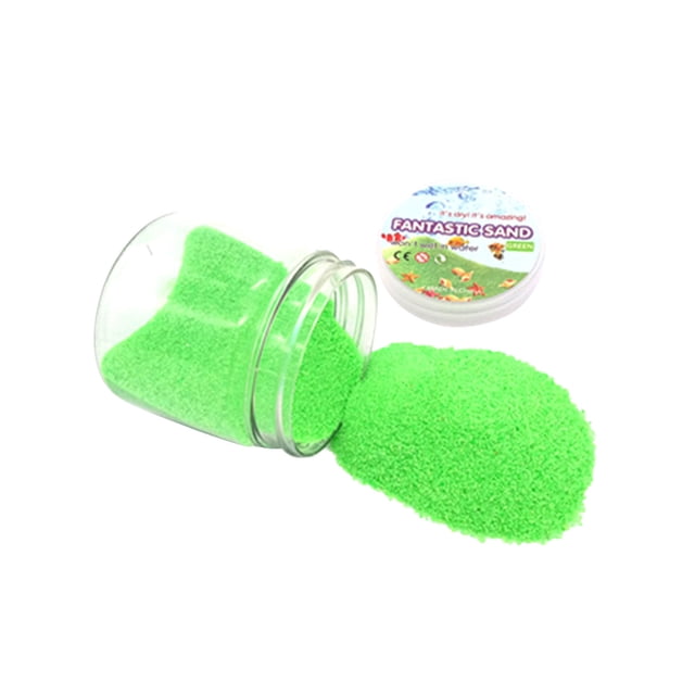 Green 85G Educational Magic Sand Toys Moldable Sensory Wet Sand Activity Diy Creative Play Kit For Kids Children Non Toxic Fun Gift