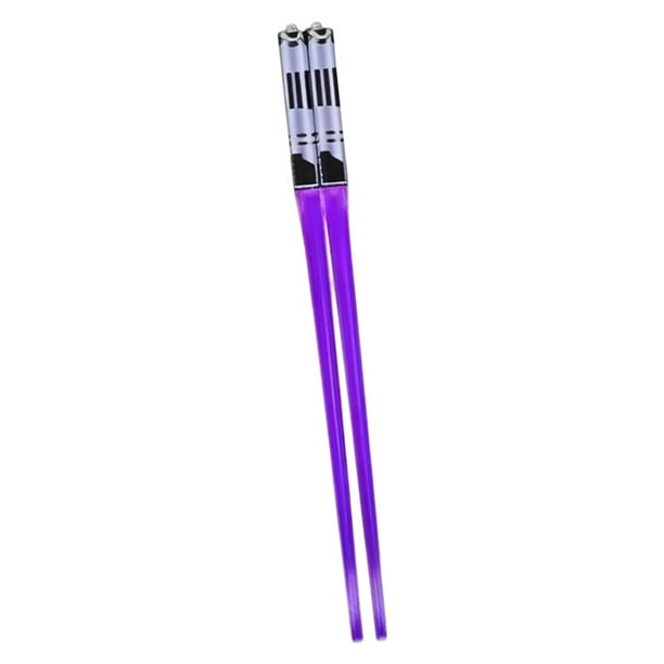 2 piezas de palillos de sable de luz que se iluminan, palillos brillantes de colores para fiestas Púrpura
