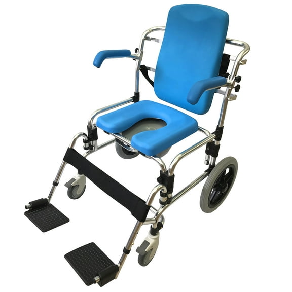 Platinum Health Baltic Professional Transport Shower / Commode / Toilet Padded Chair