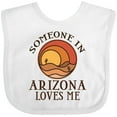 thumbnail image 3 of Inktastic Someone in Arizona Loves Me Boys or Girls Baby Bib, 3 of 4