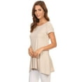 thumbnail image 2 of Women's Casual Solid Color Blouse Tunic Top Shirt, 2 of 4