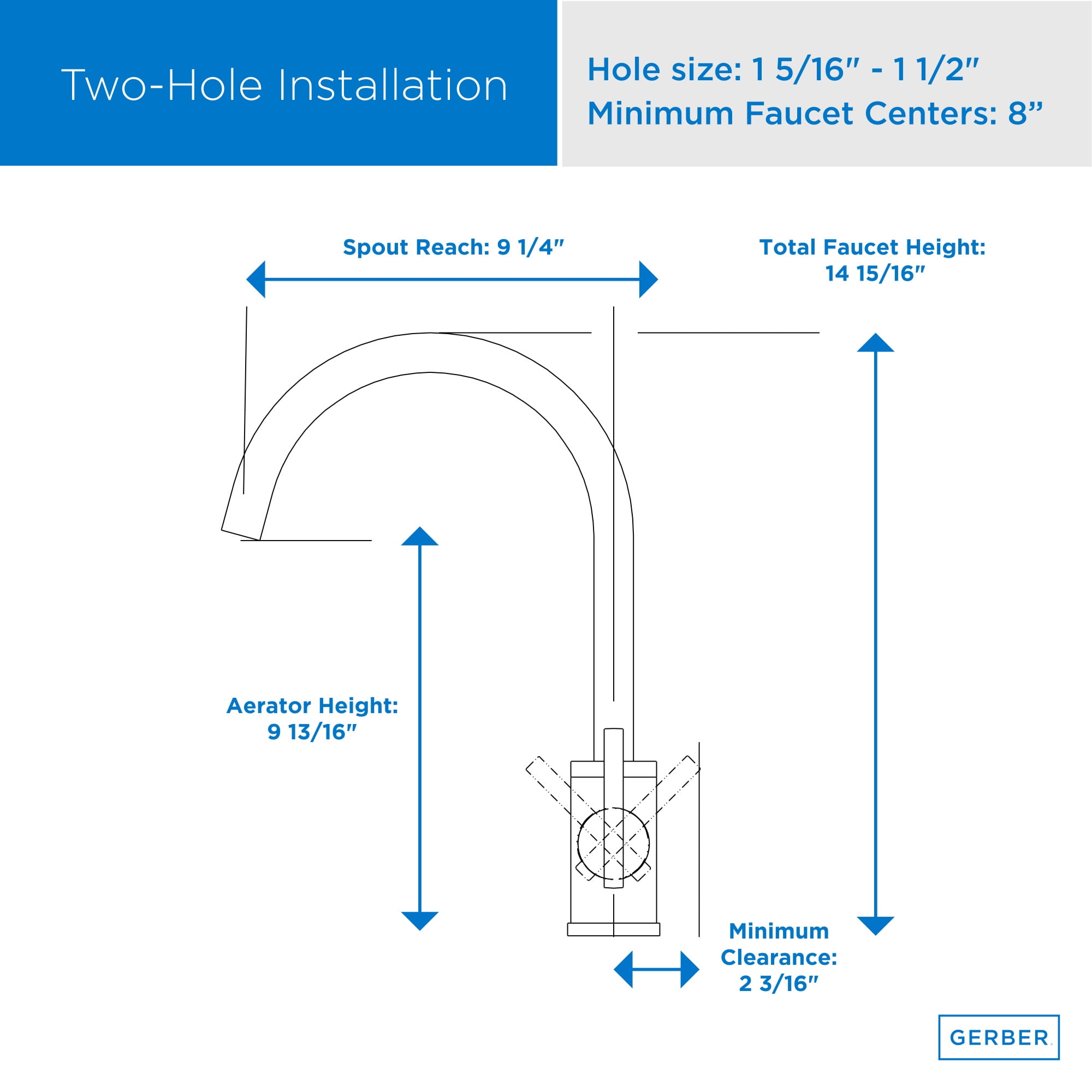 Gerber D401058BB Parma 1.75 GPM Kitchen Faucet - Bronze