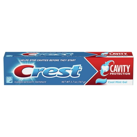 Crest Cavity Protection Toothpaste Gel, Cool Mint, 5.7 oz