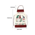 thumbnail image 3 of JHGoosa 1PCS Christmas Apron Funny Cartoon Apron Style Christmas Santa Snowman Christmas Dinner Party Cooking Baking Barbecue Crafting House Cleaning Kitchen Kitchen Supplies, 3 of 6