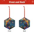 thumbnail image 2 of KLL Neon Seahorse Underwater Realm Pattern Acrylic Christmas Ornaments,1 PCS Xmas Tree Decor with Ribbon 3" Christmas Décor Christmas Pendant for Hanging on Tree & Party Favors-Hexagon, 2 of 7