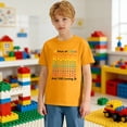 thumbnail image 6 of Adeawade Tops For Boy Child Short Sleeve Tee Round Neck Blouse Cartoon Prints T Shirts Casual Summer Wear Yellow 6-7 Years, 6 of 7