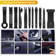 thumbnail image 5 of GOOACC 200Pcs Trim Removal Tool, Auto Push Pin Bumper Retainer Clip Set Fastener Terminal Remover Tool Adhesive Cable Clips Round Handle Crowbar Kit Car Panel Radio Removal Auto Clip Pliers, Black, 5 of 8
