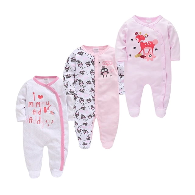 Honeyzone-ropa de primavera para bebé, pijama de Bébé para recién nacido, Mono de algodón 100%, pelele suave y transpirable