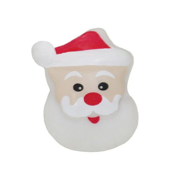 6pcs Fête de Noël Bague Santa Design Lumineux Anneaux Clignotant Jouets Fête de Noël Favorise Cadeaux