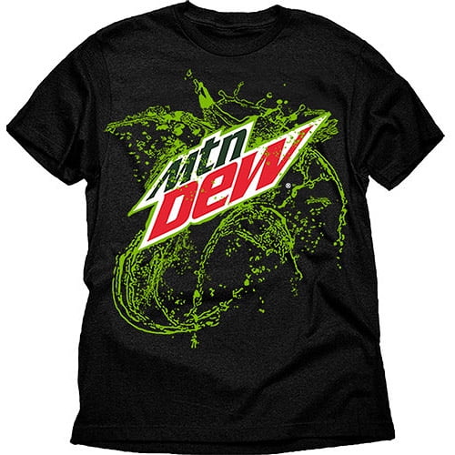 Food and Beverage Mountain dew splash Men's Graphic Tee Shirt