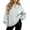 Light Gray-#q001, variant on Women Zip Up Bomber Jackets Oversized Long Sleeve Hoodless Sweatshirt Fall Winter Comfy Drawstring Outerwear with Pockets,Light Purple L