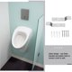 thumbnail image 2 of 2 juegos de soportes de pared para urinario, gancho fijo para urinario, soporte de acero inoxidable para urinario, 2 of 8