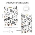 thumbnail image 3 of Fotbe Not All Those Who Wander Are Lost 3 Print Duplex Receptacle Wall Plate, 1-Gang 5.0" x3.0" Wall Outlet Covers, Dual Outlet Faceplates Covers, Color-matched Screws Included-Style T, 3 of 6