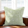 thumbnail image 5 of Throw Pillow Covers 18x18 Inch, Botanical Rose Bud Decorative Pillow Cases for Couch Sofa Bed, Vintage Mint Green Floral Leaves Farmhouse Cotton Linen Square Home Decor Pillowcases, 5 of 9