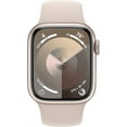 thumbnail image 2 of Restored Apple Watch Series 9 41mm GPS + Cellular - Unlocked - Starlight Aluminum Case with Starlight Sport Band - M/L (Refurbished), 2 of 5