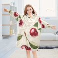 thumbnail image 5 of FORMRS Wearable Blanket Hoodie with Sleeves for Kids Cozy Flannel Sweatshirt, Cute Cherry, 5 of 7