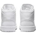 thumbnail image 4 of Women's Jordan 1 Mid White/White-White (DV0991 111) - 8.5, 4 of 5