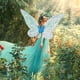 thumbnail image 2 of Juego De Alas De Mariposa De Ángel Guirnalda de Halloween para actuación de vacaciones para juegos de rol/festivales azul, 2 of 3