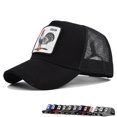 thumbnail image 4 of Guardurnaity Gorras de béisbol de verano de malla ligera y portátil, gorra transpirable para hombre, gorras Snap-back de Hip Hop, gorra para el Accesorio para el cabello CM520-4 verde militar, 4 of 6