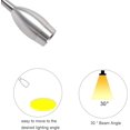 thumbnail image 4 of Luz de lectura de 3 W, lámpara de noche LED flexible de 3 W con interruptor y enchufe con cable, luz de pared de cuello de cisne para dormitorio, hotel, oficina, 6000 K (plata-blanco frío) TUNC Sencillez, 4 of 5