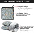 thumbnail image 7 of Pioneer Flower Floral Print Pattern Kitchen Oven Mitt and Pot Holder Sets 4 Pcs for Baking, Cooking and Grilling, Heat Resistant Up To 392 °F, 7 of 7
