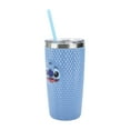 thumbnail image 3 of Lilo & Stitch Stitch Character Face Blue 20 Oz Spiked Tumbler, 3 of 7