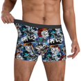 thumbnail image 3 of Mens Underwear Boxer Briefs - colorful snow board Comfort Breathable men's boxer briefs with Flex Waistband, 3 of 7