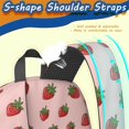 thumbnail image 5 of Strawberry Pink Pattern 17" School Backpacks for Teens,Waterproof Oxford Fabric,S-Shape Padded Straps for School,Travel,Hiking,Camping, 5 of 6