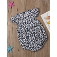 thumbnail image 4 of Dewadbow Newborn Baby Girls Floral Jumpsuit Outfits Clothes Summer, 4 of 6