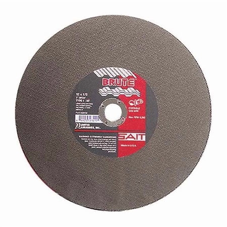 Abrasive Cut-Off Wheel Type 1 14 in Dia 0.125 in Thick 20 mm Arbor Hole Size Aluminum Oxide