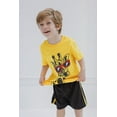 thumbnail image 3 of Funstuff Toddler Boys T-Shirt and Mesh Shorts Outfit Set Toddler to Little Kid, 3 of 5