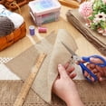 thumbnail image 4 of Happon 5 Pieces 20 Inches Burlap Squares Jute Burlap Finished Edges Square Fabric Farmhouse Burlap Placemats for Home Party Wedding Table Cover Centerpieces Craft Supplies, 4 of 6