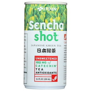 (30 Pack)Ito En Unsweetened Japanese Green Tea Sencha Shot, 6.4 Fl Oz