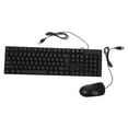 thumbnail image 4 of RENACLIPY Back to School Keyboard and Mouse Combo Set, ABS Black Wired Keyboard Mouse for General Users, Simple Design, 1 Set, 4 of 8