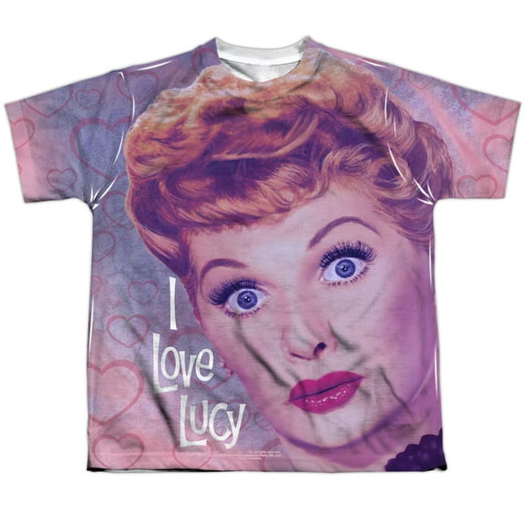 I Love Lucy - Funny Hearts - Youth Short Sleeve Shirt - Medium