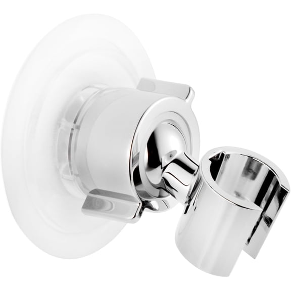 Deally Handheld Shower Head Holder,Shower Head Holder Suction,360 Swivel Adjustable,Adhesive Wall Mount Shower Wand Holder,Fits Smooth & Non Smooth Surface ,Chrome