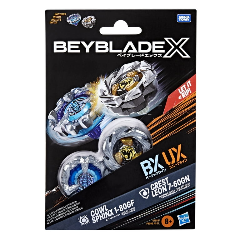 ブイズセット Beyblade X Cowl Sphinx 1-80GF & Crest Leon 7-60GN Dual Pack