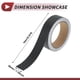 thumbnail image 4 of Cinta de franjas Unique Bargains 30mmx10m Patrón de fibra de carbono Calcomanías de franjas para coches, motocicletas y barcos, calcomanías DIY negras 1 pieza, 4 of 7