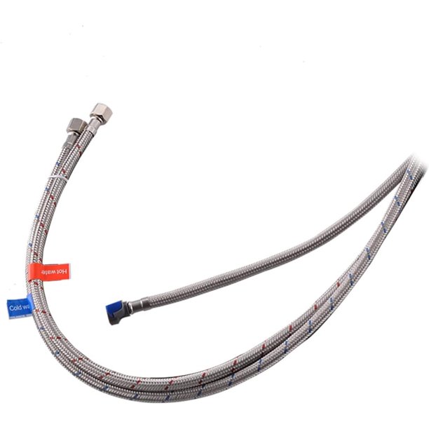 Faucet Supply Line Connects Kitchen Sink To Water Supply, Braided Faucet Connector With 1/2 In x