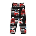 thumbnail image 5 of Haiem Fire and Rescue Truck Women's Pajama Pants Ultra Lightweight Pjs Bottoms Sleepwear Bottom Pants With Pocket Drawstring-Small, 5 of 9