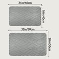 thumbnail image 7 of Unique Bargains Geometric Pattern Bathroom Mat Absorbent Non-Slip Bath Rug Grey 16" x 24", 7 of 7