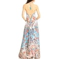 thumbnail image 2 of Sakkas Lizi Womens Maxi High-low Halter Handkerchief Long Dress Beach Party - FM268-Multi - One Size, 2 of 5