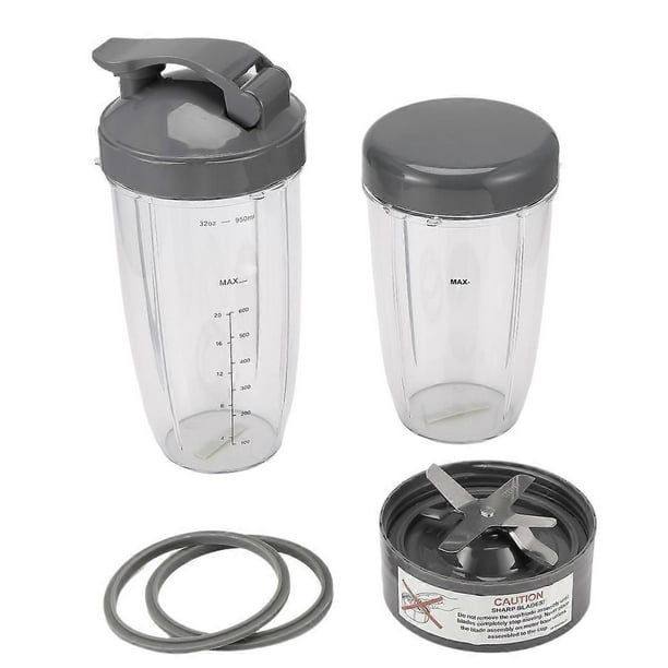 Blender Replacement Parts for NutriBullet Blenders 600W/900W/PRO - Extractor Blade & 32Oz Huge Cups