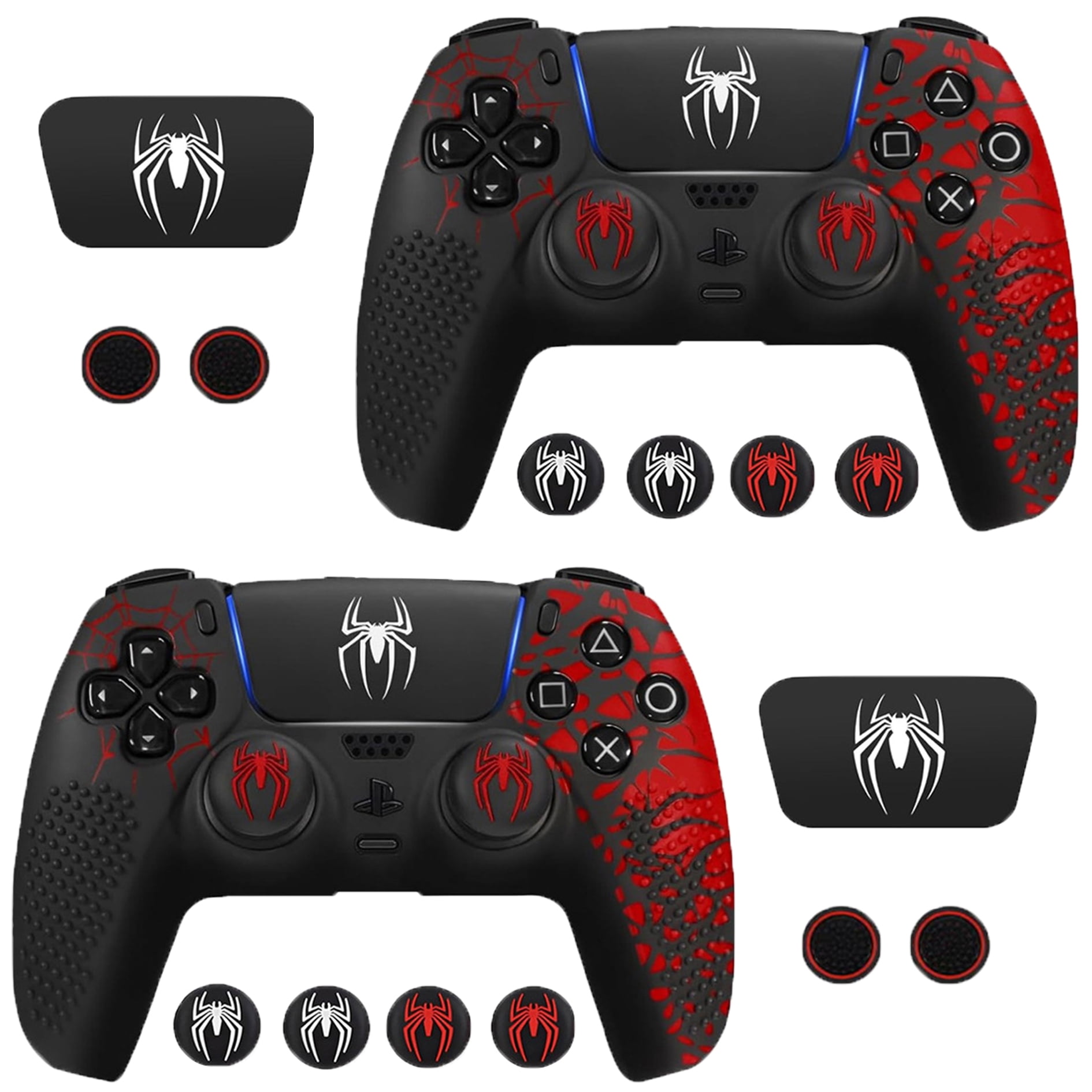 Anti-Slip Controller Skin for PS5 Controller Set, Accessories Silicone Cover Case for PS5 Wireless Controller-2 Packs