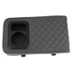 thumbnail image 1 of Funda del Consola Central del Coche Almohadilla del Consola Central con Soporte para Vaso 13.39"x7.48"x2.76" Negro Gris Cuero Nappa, 1 of 1