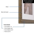 thumbnail image 3 of ArtToFrames 16" x 24" Antique Silver Picture Frame, 16x24 inch Silver Wood Poster Frame (WOM-4562), 3 of 8