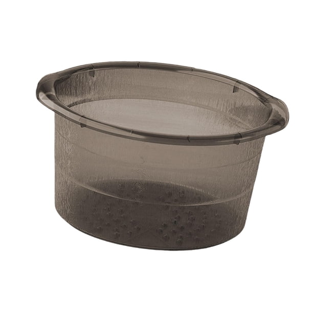 Lavabo para pies, bañera ligera y multifuncional para remojo de pies. Negro