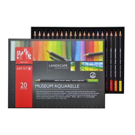 - CARAN DACHE/CREATIVE ART 3510420 CARAN DACHE MUSEUM AQUARELLE 20 PENCIL LANDSCAPE SET