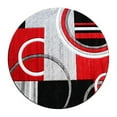 thumbnail image 2 of Flash Furniture Audra Round Contemporary Grey, Black, Red or Area Rug, 8' x 8', 2 of 7