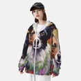 thumbnail image 3 of Lsque Colorful Flower Dog UPF 50+ Lightweight Sun Protection Men's Women's Long Sleeve Shirt, Hoodie Performance -3X-Large, 3 of 9